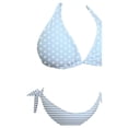 thumbnail image 4 of Traje de Baño Bikini Op para Mujer con Amarre Halter Azul Talla EG, 2 Piezas, 4 of 4