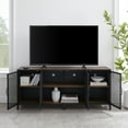 River Street Designs Yuma Riveted 4Door Rustic Oak TV Stand