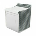 thumbnail image 2 of Abstract Washer Cover, Three-Angle Shapes in Bi-color Polygonal Illustration, Decorative Accent for Laundromats, 29" x 28" x 40", Pale Sepia Dark Sky Blue, by Ambesonne, 2 of 3