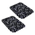 thumbnail image 4 of Tongina 2 Pieces Pebble Sink Mat PVC Sink Mat Sink Saddle Protector, Dish Drying Mat Sink Protector Mat for Dishes, Restroom Bathroom, 4 of 8
