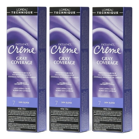 L Oreal Excellence Creme 7 Dark Blonde Hair Color Hc 06205 3 Pack