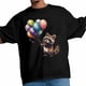 thumbnail image 4 of Camisetas casuales de manga corta con globos de colores y mapaches para hombre. Camisetas gráficas., 4 of 8
