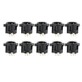 thumbnail image 1 of LHCER XLR Male Connector,10pcs 3-Core XLR Male Socket Audio Connector Mount Chassis Gold-Plated Copper, 1 of 8