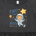 thumbnail image 4 of Inktastic Two the Moon Astronaut 2nd Birthday Girls Toddler Dress, 4 of 5