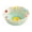 Green, variant on Ceramic Flower Shaped Fruit Bowl with Fork Set, Fruit Salad Serving Bowl, Stylish Tableware for Home Coffee Table Daily Use