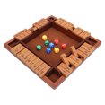 thumbnail image 1 of Shut The Box Wooden Board  Game, 4 Sided Resistance To Cracking Classic Shut The Box  Game  for Children for Home, 1 of 8