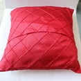 thumbnail image 3 of Pintuck Taffeta Decorative Throw Pillow/Sham Cushion Cover Red, 3 of 3
