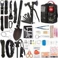 thumbnail image 3 of 137/170Pcs Survival Kit & First Aid Kit All in One, Upgraded MOLLE Emergency Gear with Axe, Shovel, Knife, Lantern, Camping Accessories for Men, Hiking, Hunting, Fishing, Outdoor Adventure, 3 of 11