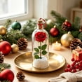 thumbnail image 3 of Clearance Recordable Christmas Tree Message in a Bottle, Voice Recording Holiday Keepsake with Playback,a sentimental Christmas Gift with Snowy Scene and Playback (Rose), 3 of 6