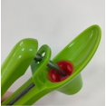 thumbnail image 4 of Herramienta para deshuesar cerezas, herramienta para deshuesar cerezas, removedor de huesos de frutas de acero inoxidable para mermelada de cereza con diseño de bloqueo, verde, 2 uds., 4 of 5