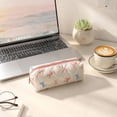 thumbnail image 4 of Bow Pencil Case Cute Pencil Pouch Soft Storage Bag Aesthetic Pattern Gift Makeup Pouch Cosmetic Bag for Women Adults Blue Pink, 4 of 7