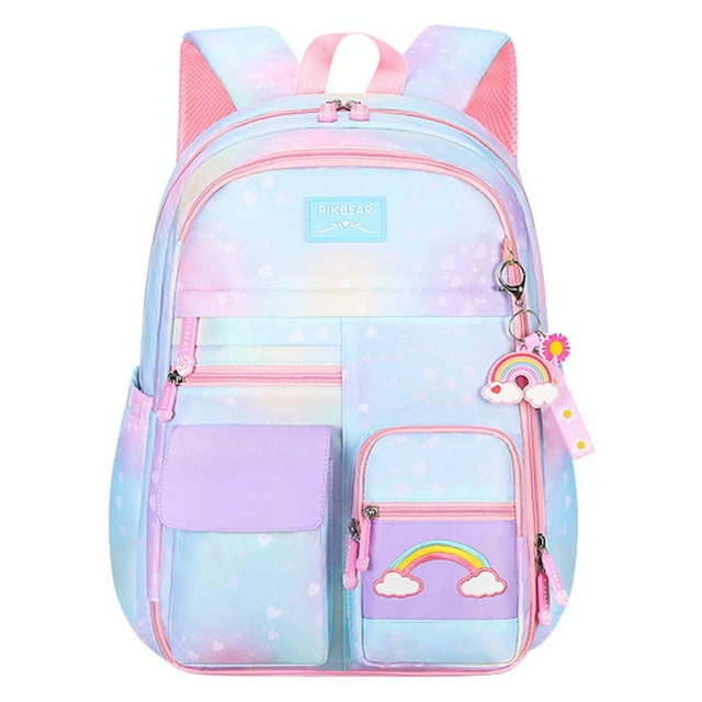 PENGXIANG Gradient Rose École Primaire Sac Multi-Outer Pochettes Résistant à l'Eau Camping & Randonnée Équipement Rose S