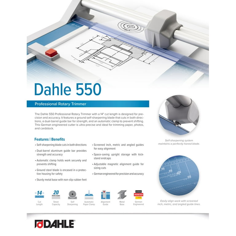 Dahle 550 Professional Rotary Trimmer, 14
