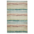 thumbnail image 3 of Mohawk Home Prismatic Seaside Stripe Multi Transitional Striped Precision Printed Area Rug, 3'9"x5', Orange & Teal, 3 of 5