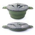 thumbnail image 4 of Olla plegable de silicona con 2 cuencos plegables resistente al calor para senderismo y mochilero, 4 of 9