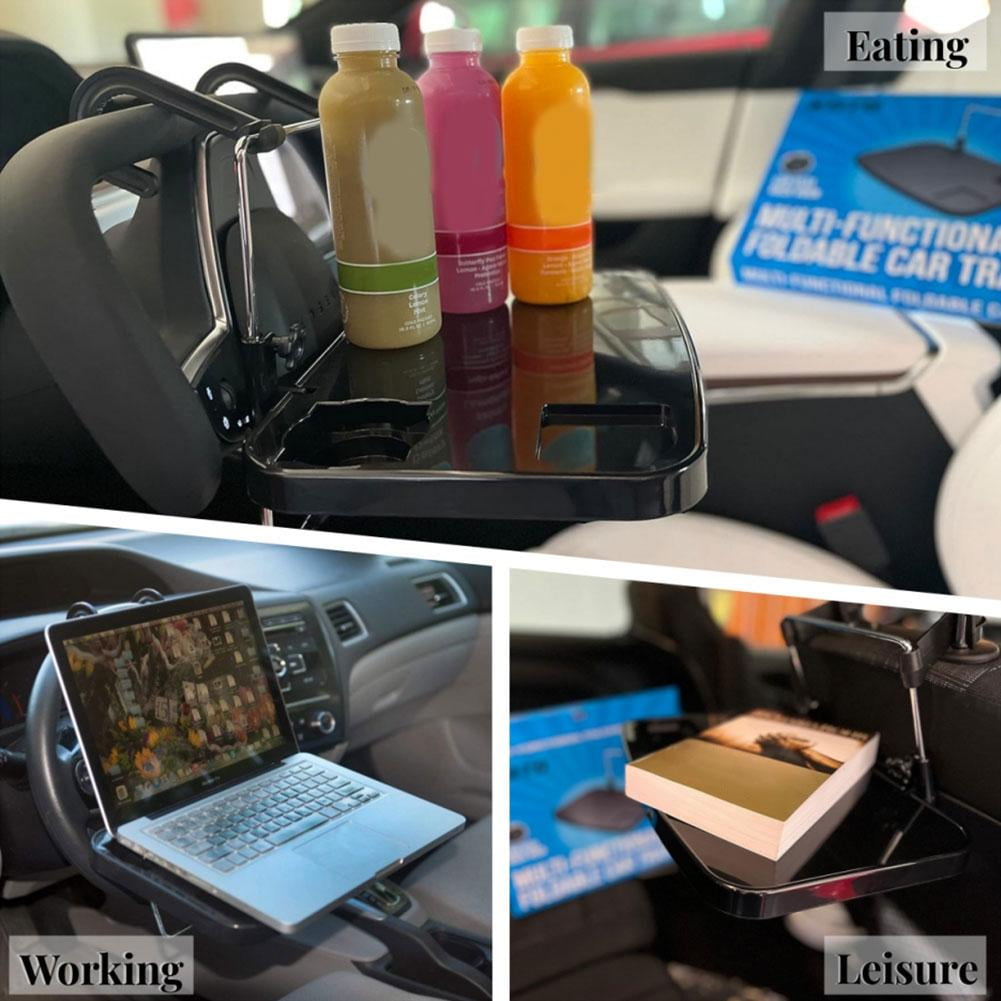 Portable Car Back Seat Tray Table for Laptop, Food, Work, and Travel - Universal Fit