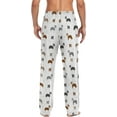 thumbnail image 2 of HPINK-T Border Collie Pajama Pants for Men PJs Bottoms Sleep Lounge Pants with Pockets, 2 of 14