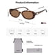 thumbnail image 5 of Gafas de sol SOJOS retro ovaladas polarizadas SJ2369 para mujeres/hombres, 5 of 5