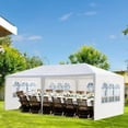 thumbnail image 3 of 10x20 Outdoor Party Tent with 4 Removable Sidewalls Waterproof Canopy Patio Wedding Gazebo White, 3 of 6