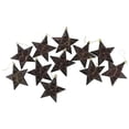 thumbnail image 6 of Northlight 12ct Matte Glittered Star Shatterproof Christmas Ornament Set 5" - Brown, 6 of 9