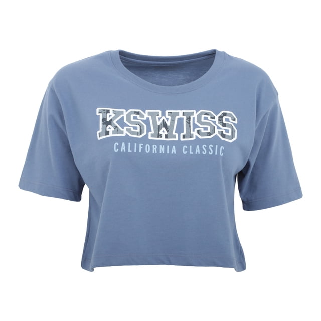 Playera Dama Oversize K-Swiss GTSW-1 Color Azul