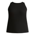 thumbnail image 7 of Terra & Sky Women's Plus Size High Neck Rib Tank Top, 2-Pack, 7 of 7