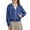 Blue, variant on fatyb Girls Zip up Cropped Hoodies Fleece Long Sleeve Kids Girls Casual Sweatshirt Jacket with Thumb Hole