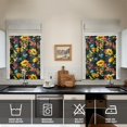 thumbnail image 4 of Boho Country Curtains 36 Inch - 3 Panel Rustic Farmhouse Set with Vintage Blooming Botanicals, Rod Pocket Kitchen Window Drapes for Cottage Decor, 4 of 6