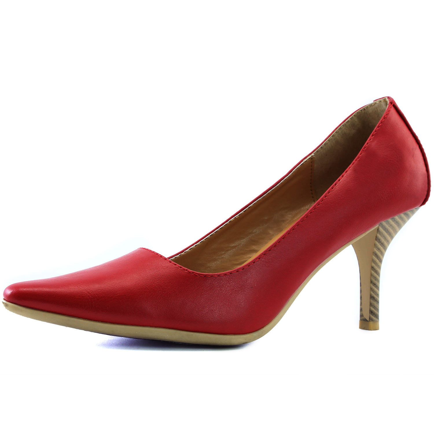 Low Heel  Women's Pointed Toe Pump Comfort Patent Shoes HOT 