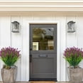 thumbnail image 3 of 10 Bundles Artificial Plants Outdoor Fake Grass with Lavender Flowers Faux UV Resistant Greenery Garden Patio Porch Window Box Farmhouse Hanging Decorating(Purple), 3 of 5
