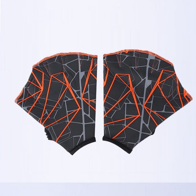 Material de buceo Aletas en relieve Equipo de natación Aletas de palma de pato Guantes de natación Palma de remo Equipo de buceo Aletas Guantes