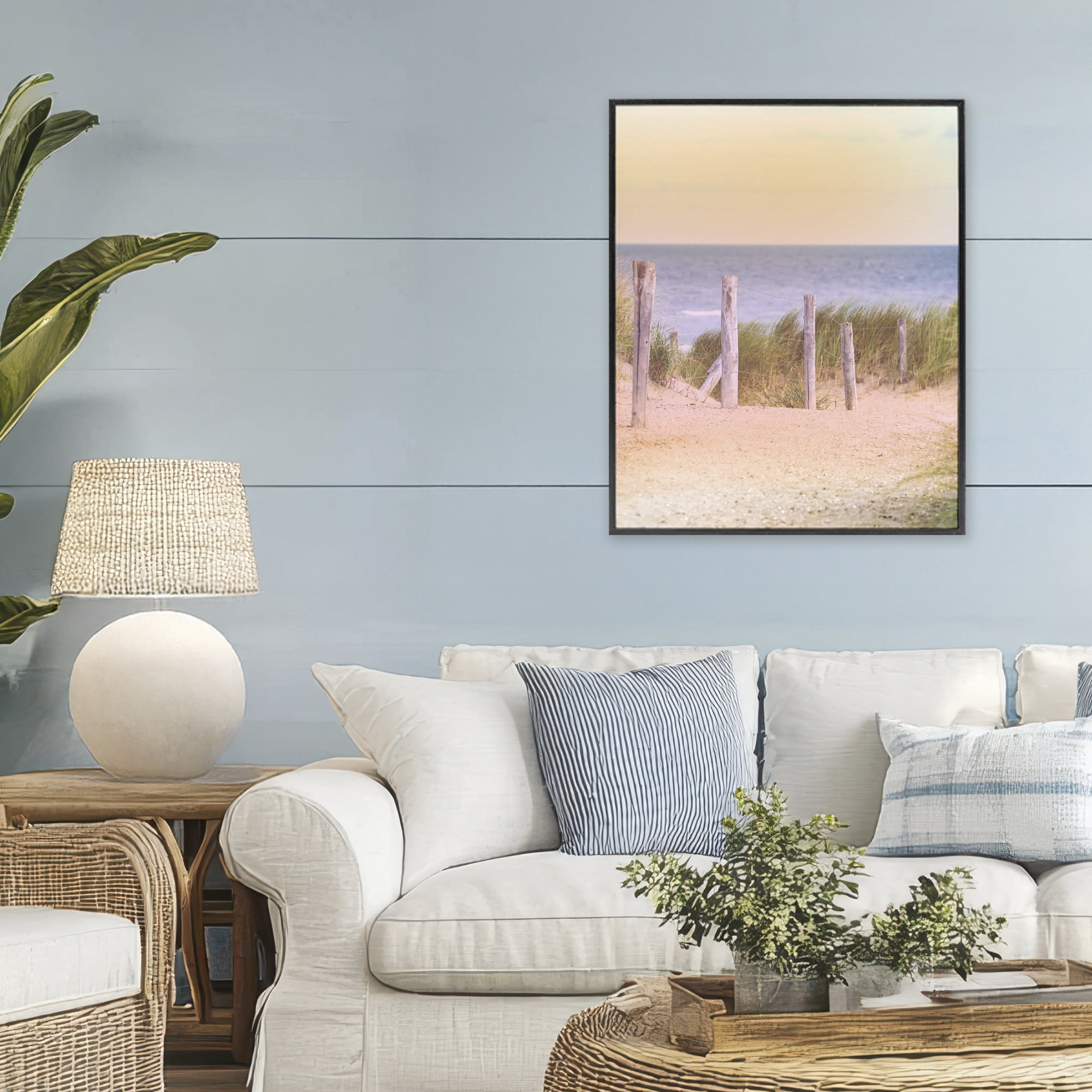 Stupell Industries Carefree Beach Vacation Black Framed Giclee Art, design by Marcus Prime