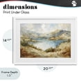 thumbnail image 4 of Stupell Industries Traditional Secret Mountain Lake Panorama White Framed Print Under Glass, 20 x 14, by Petals Prints Design, 4 of 8