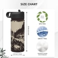 thumbnail image 4 of Uemuo Western Desert Cowboy Print 18oz Sports Insulated Kettle, Water Bottle, Outdoor Sports Bottle, Insulated Hydration Bottle with Handle & Flip Straw, 4 of 8