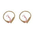 thumbnail image 3 of Thinsony 1/2/3/5 Eliminate Noise With Stylish Woven Rattan Rope Home Decor Handmade Handpan Rattan Rope Fitting red 2PCS, 3 of 6