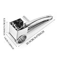 thumbnail image 2 of Stainless Steel Hand Grater Effortless Manual Crank Grinder Slicer for Hard Cheese Chocolate Vegetables and More, 2 of 6