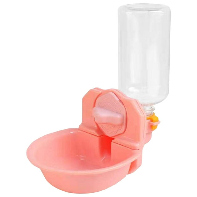Botella de para mascotas, suministros automáticos para mascotas Perrera Anti desbordamiento Fuente de agua Fuente de agua para perros Botella , 500 mL 500ml Sunnimix Botella Bebedero