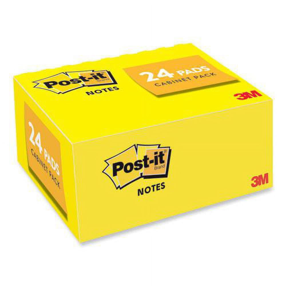 Original Pads in Canary Yellow, Value Pack, 1.38" x 1.88", 100 Sheets/Pad, 24 Pads/Pack