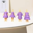 thumbnail image 1 of Ropa para muñecas de niña Baoblaze accesorios de ropa corporal regalo de cumpleaños violeta claro, 1 of 8