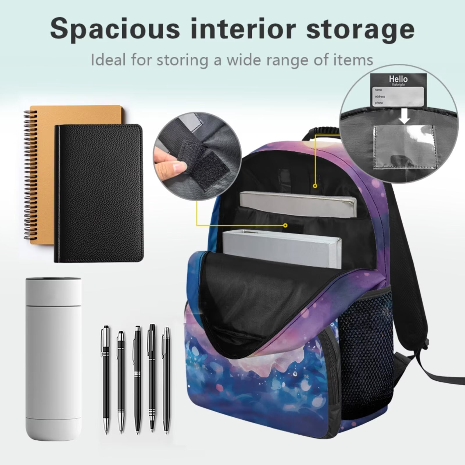 Pzuqiu Blue Tractor Backpack for Girls School Backpack Set for Kids 4 Piece Schoolbag with Lunch Box Pencil Case 17 Inch Boys Book Bags with Adjustable Shoulder Strap for Teens