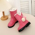 thumbnail image 6 of Girls Boots Kids Boys Winter Snow Mid Calf Boots Faux Fur Lined Fuzzy Boots for Little Kid/Big Kid, 6 of 6