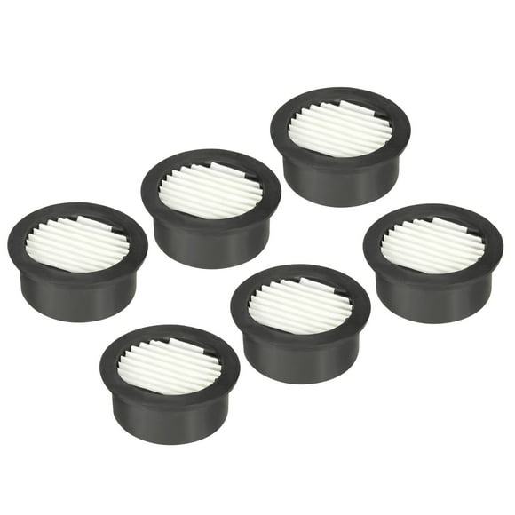 Unique Bargains Air Compressor Filter, 6 Pack Noise Reduction Air Compressor Accessories, Black, White