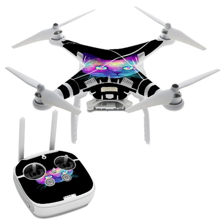 Colorful Galaxy Space Cat DJI Phantom 3 Professional Skin Skins Vinyl Decal Kit