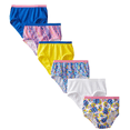 thumbnail image 2 of Fruit of the Loom Girls' Big Tag Free Cotton Brief Underwear Multipacks, Brief-14 Pack-Pink/Stars/Stripes, 12, 2 of 5