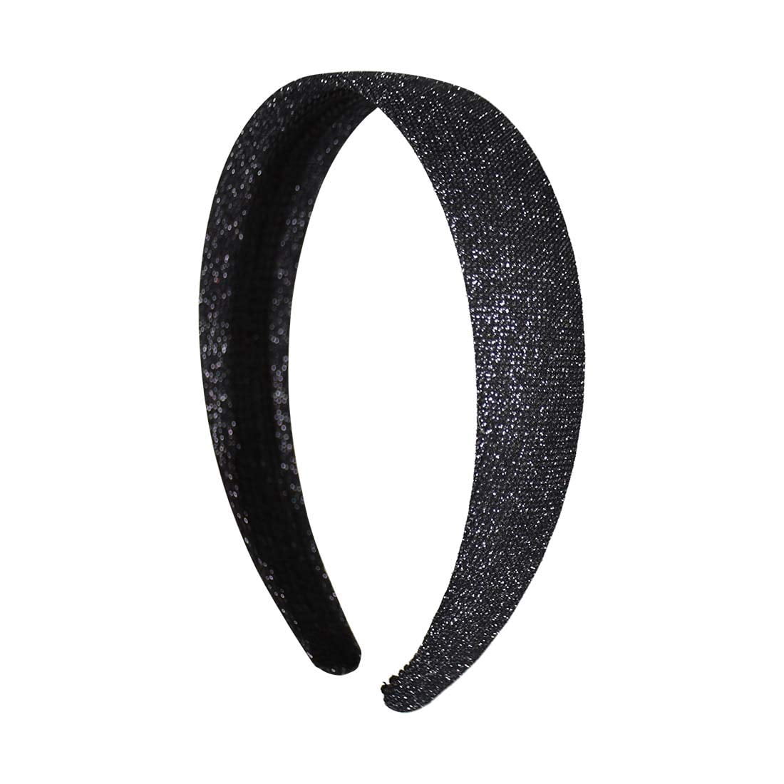 Motique 2-Inch Wide Satin Headband – No-Teeth Hard Headband For Women & Girls | Hair Accessory For Crafts & Costumes