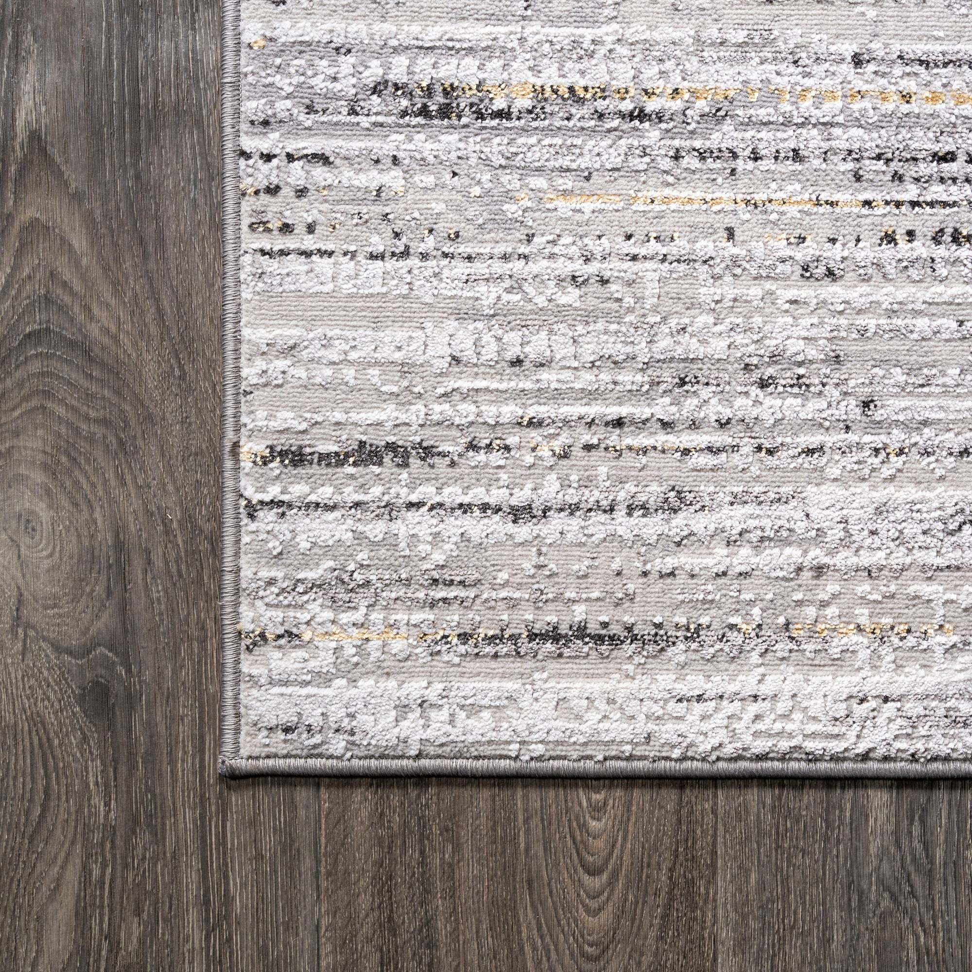 JONATHAN Y SILK ORCHID 4 x 6 Area Rug, Loom Strie - Gray/Black, SOR200A-4