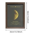 thumbnail image 3 of Custom Moon Phase And Name Wooden Frame With Your Text 'The Night We Met' DIY Moon Phase Anniversary Present For Wall Hanging Art Photo Frame For Couple Friend Present Arts And Crafts for Kids 4-6, 3 of 9