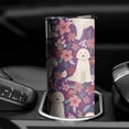 thumbnail image 3 of 20oz Goldendoodle Dog and Flower Floral Skinny Tumblers Stainless Steel Tumbler with Lid and Straw,Vacuum Insulated Double Wall Travel Tumbler Cups with Cleaning Brush for Coffee,Tea, 3 of 6