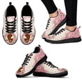 thumbnail image 1 of Zapatillas deportivas de moda con diseño de Cavalier King Charles Spaniel, mocasines con estampado de flores de hibisco/rosa, zapatos planos para mascotas/florales, 1 of 6