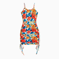 thumbnail image 2 of PatPat Family Matching Floral Panel T-Shirt and Ruched Drawstring Side Bodycon Strap Dress Sets, 2 of 6